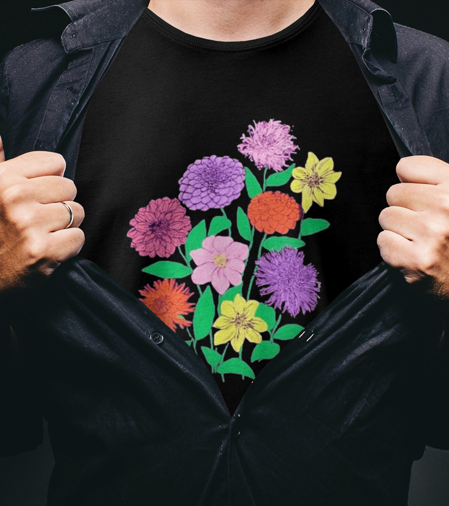 Jane Colby Colorful Floral Arrangement T-Shirt