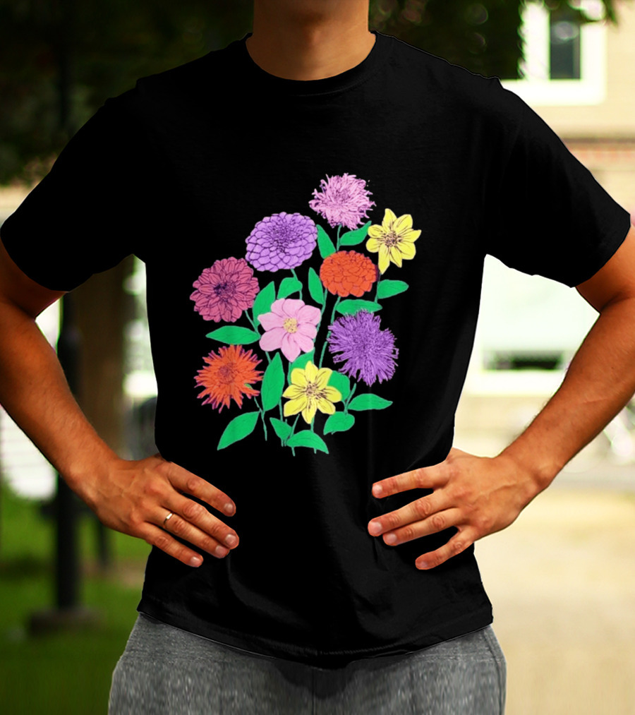 Jane Colby Colorful Floral Arrangement T-Shirt