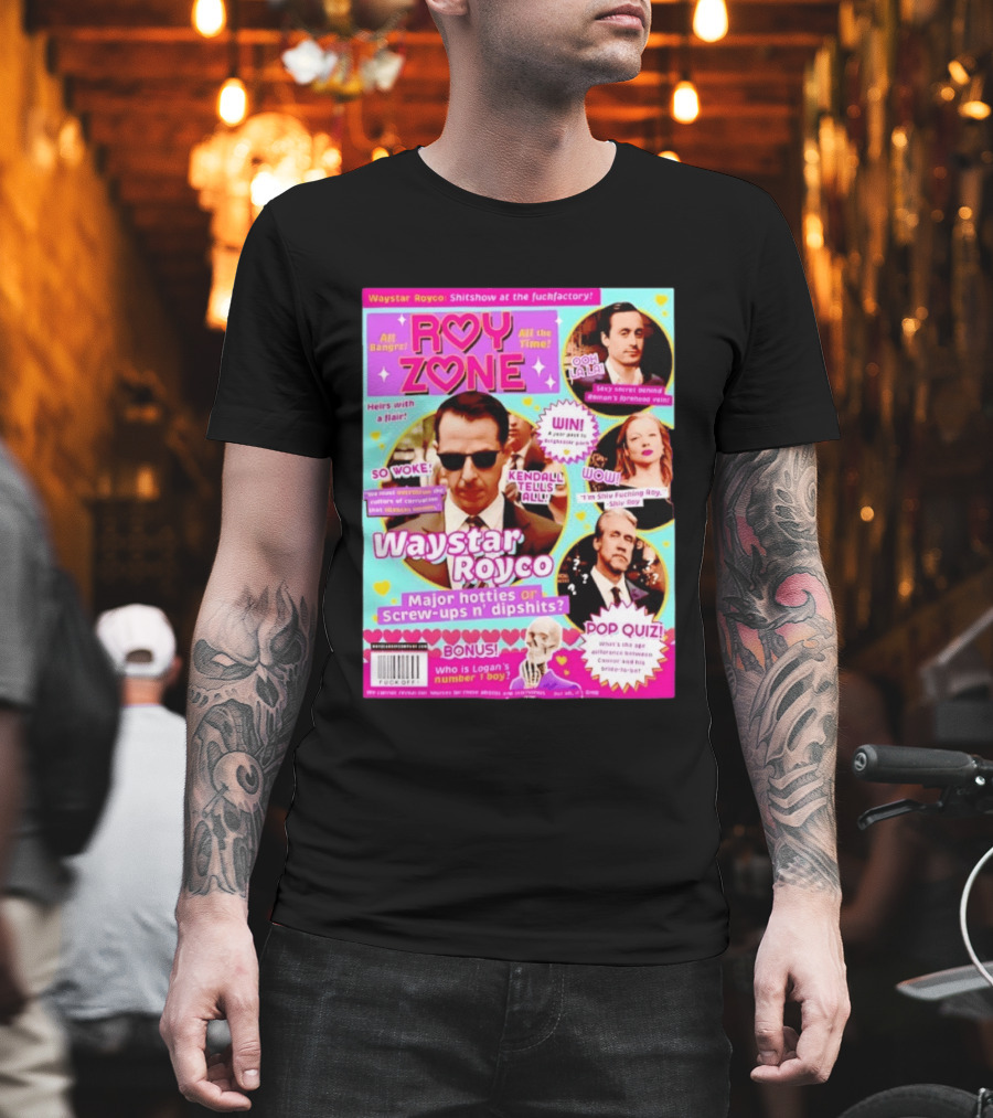 Roy Zone Waystar Royco Magazine Cover Kendall Tells All Roman Shiv Connor Roy T-Shirt