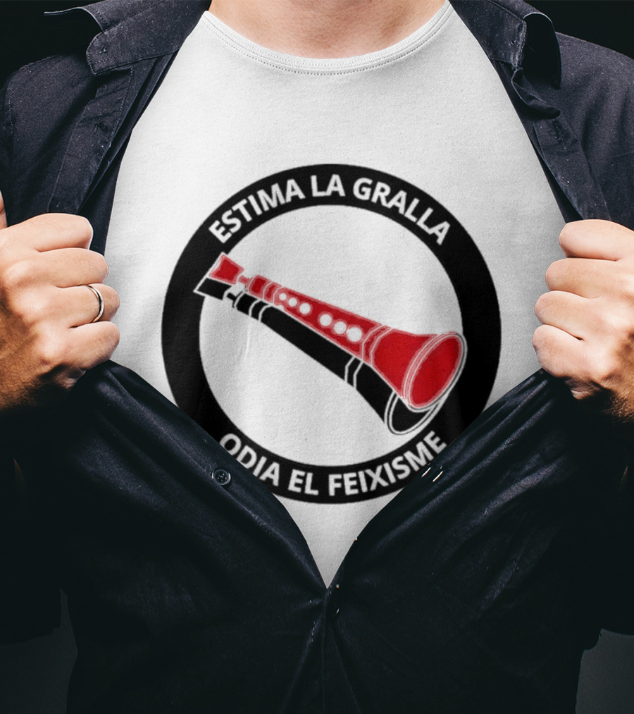 Estima La Gralla Odia El Feixisme Red Gralla T-Shirt
