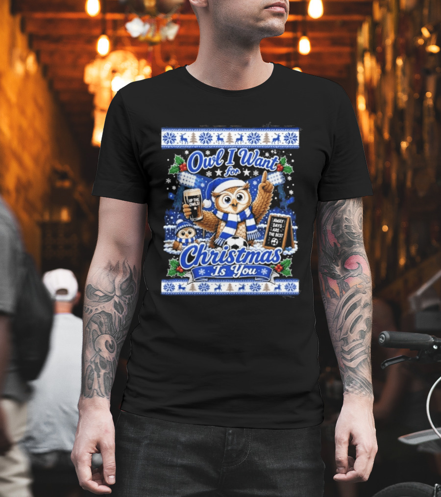 Owl I Want For Christmas Is You Sheffield Wednesday Jumper T-Shirt