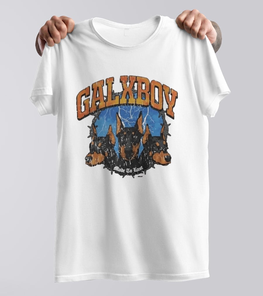 GalxBoy Made To Last Doberman Trio Bold Presence T-Shirt