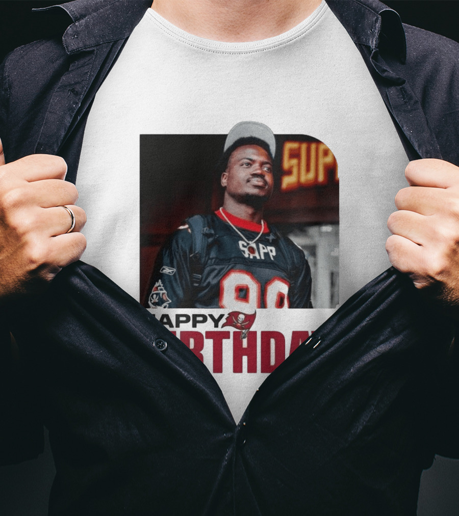 Happy Birthday Rueben Jr. Sapp Jersey #3 Football T-Shirt