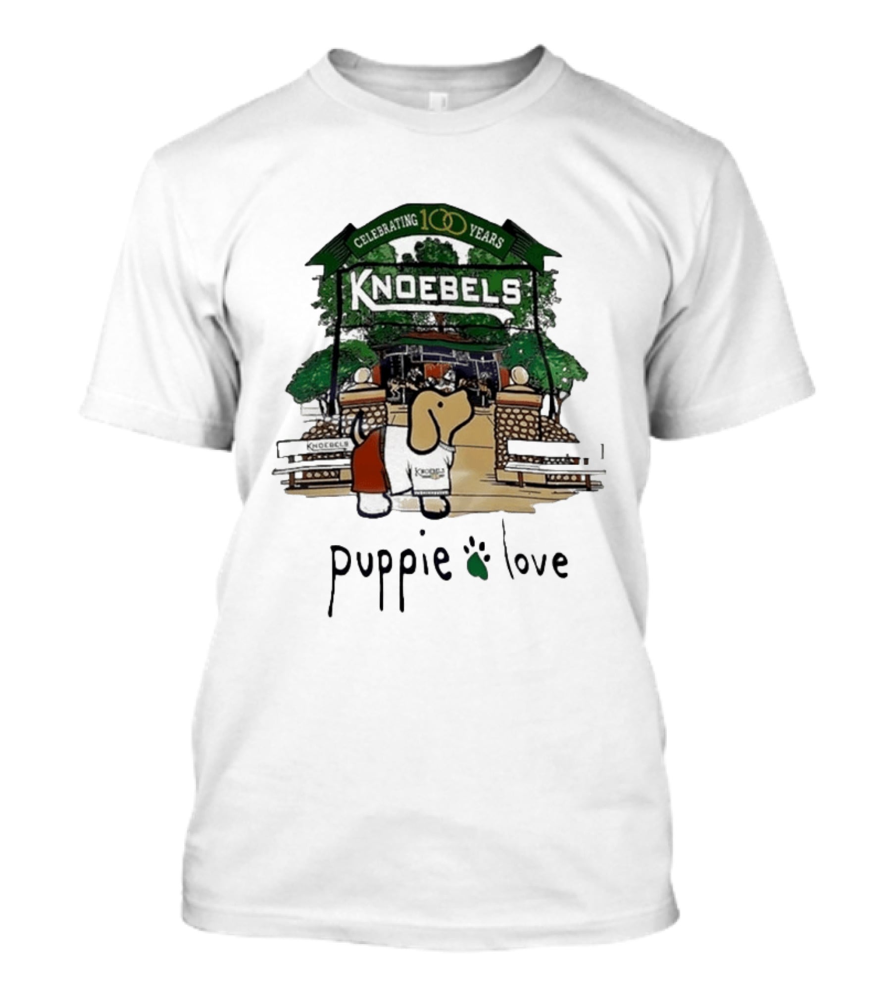 Celebrating 100 Years Knoebels Puppie Love T-Shirt