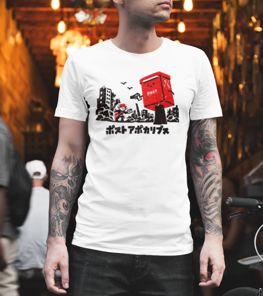 Mailman And Post Box Post Apokaripusu Japan Mail Service T-Shirt