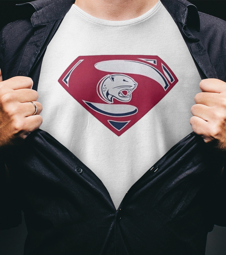 Panther S Emblem Superhero Sports Team Power T-Shirt