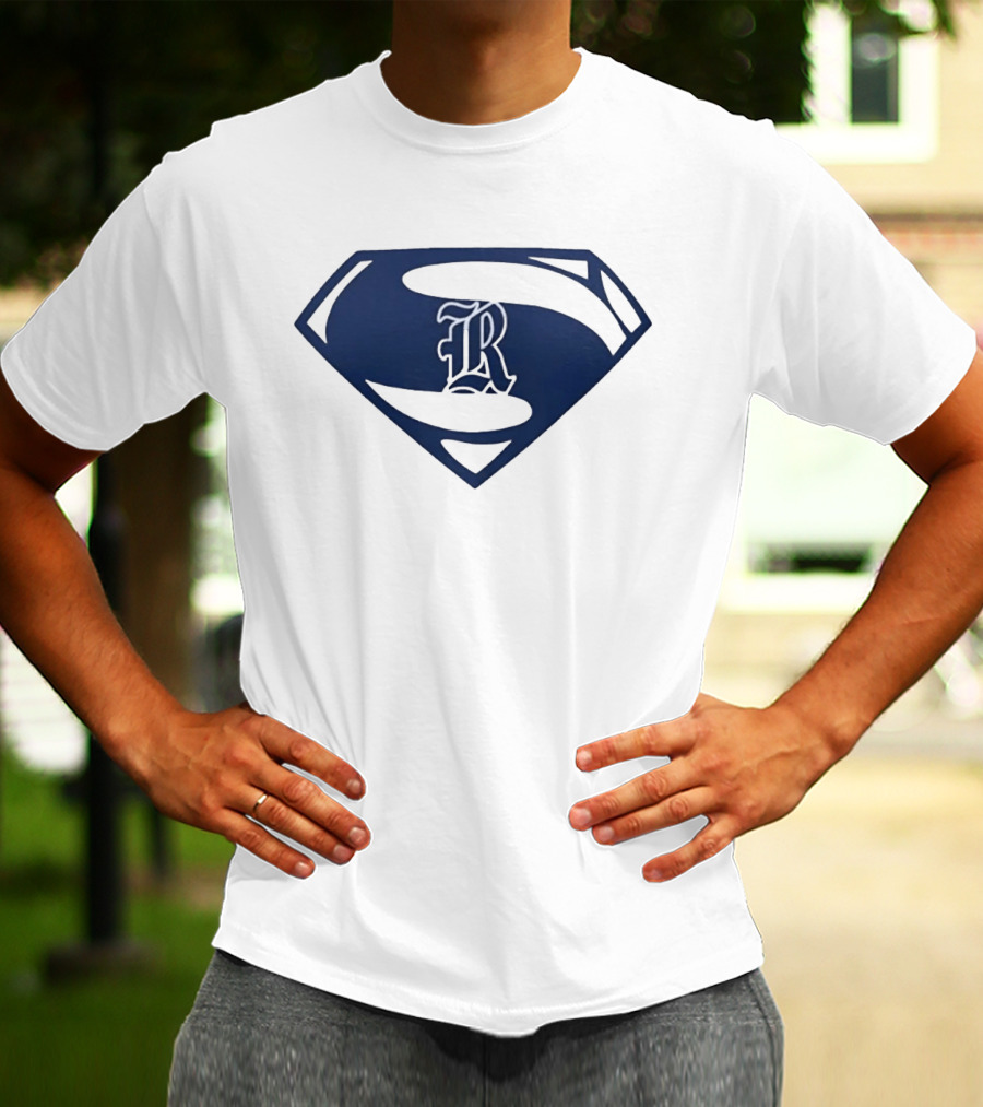 R Shield Emblem Superhero Inspired Crest T-Shirt