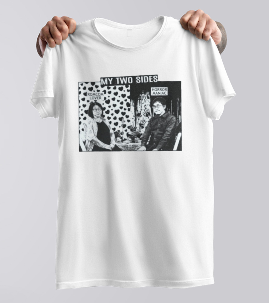 Rumiko Takahashi And Junji Ito My Two Sides Romcom Lover Horror Maniac T-Shirt