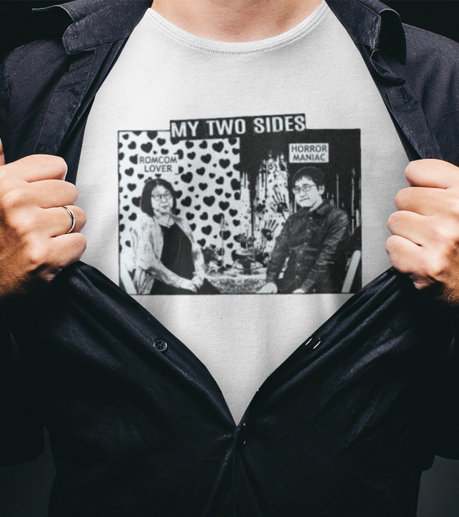 Rumiko Takahashi And Junji Ito My Two Sides Romcom Lover Horror Maniac T-Shirt