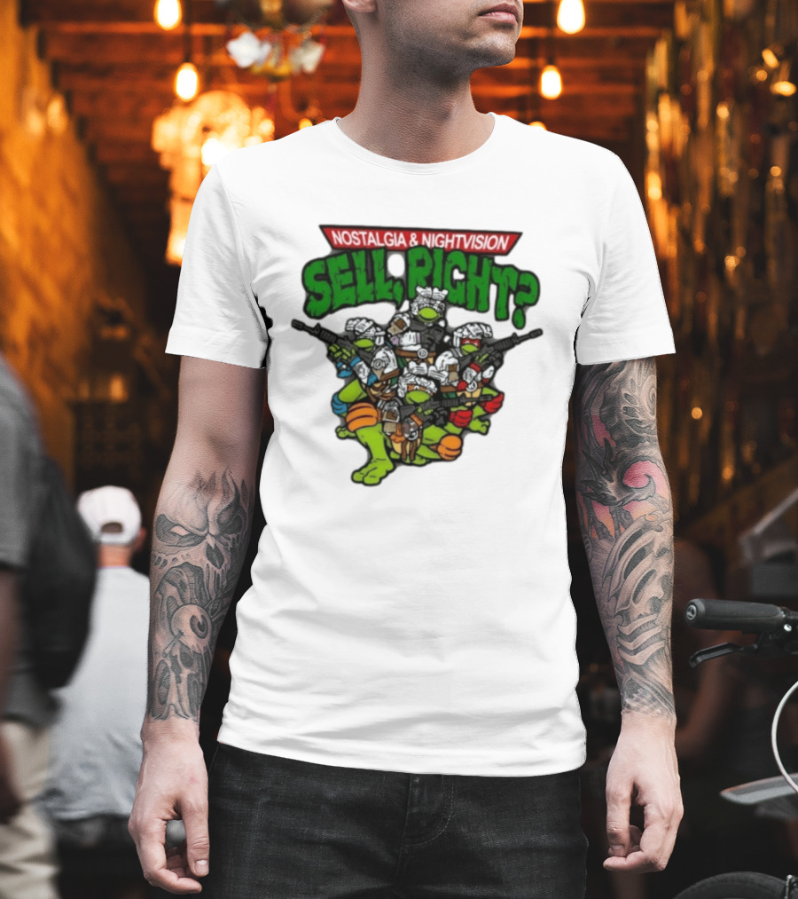 Nostalgia Nightvision TMNT Sell Right T-Shirt