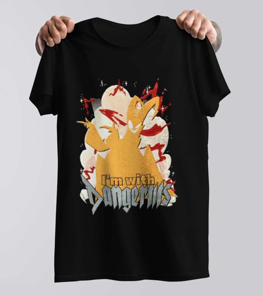 Adam Exorcist Hazbin Hotel I'm With Dangerous T-Shirt