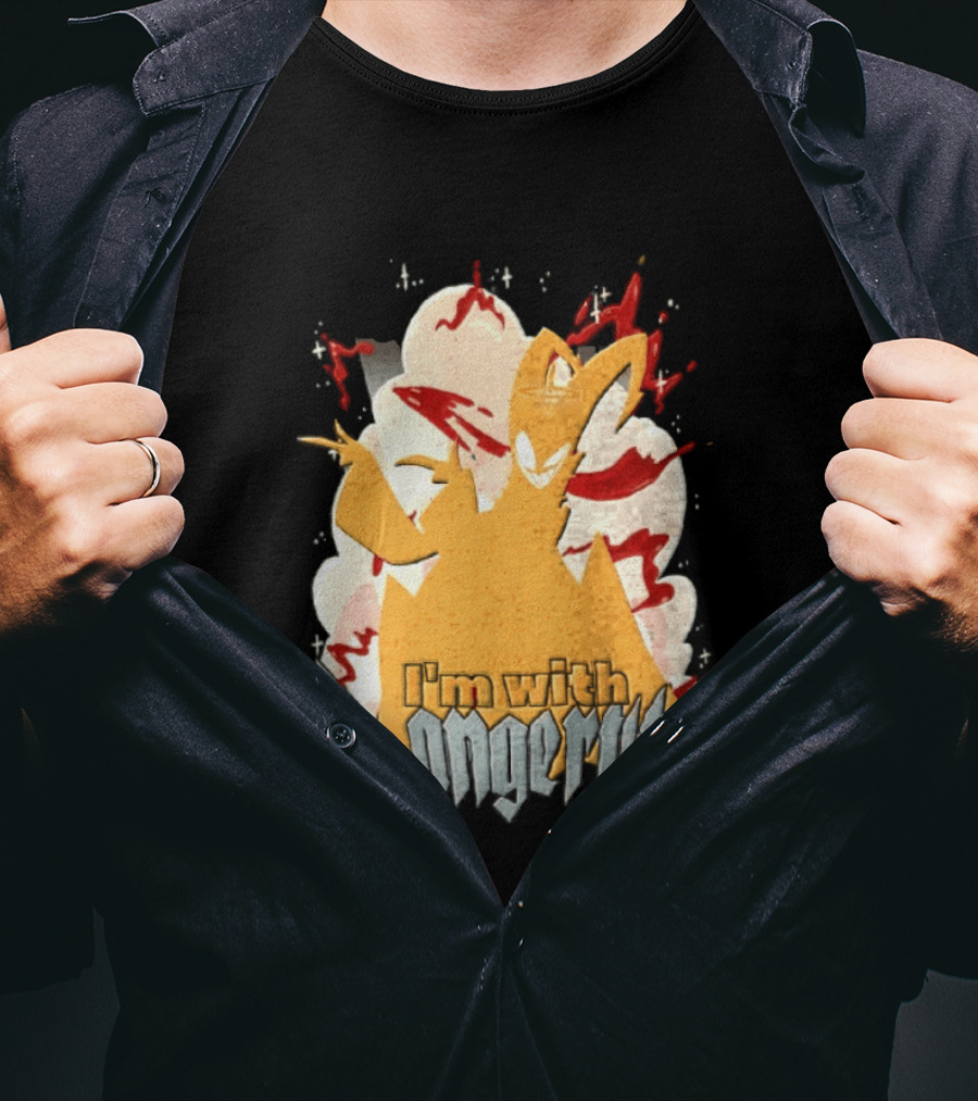 Adam Exorcist Hazbin Hotel I'm With Dangerous T-Shirt