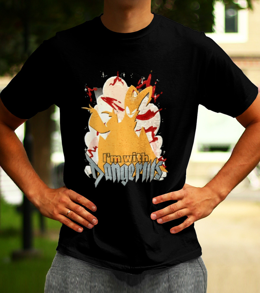 Adam Exorcist Hazbin Hotel I'm With Dangerous T-Shirt