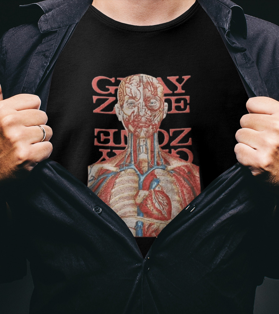 Gray Zone Anatomy Heart Illustration Adults Medical Revolutionize T-Shirt
