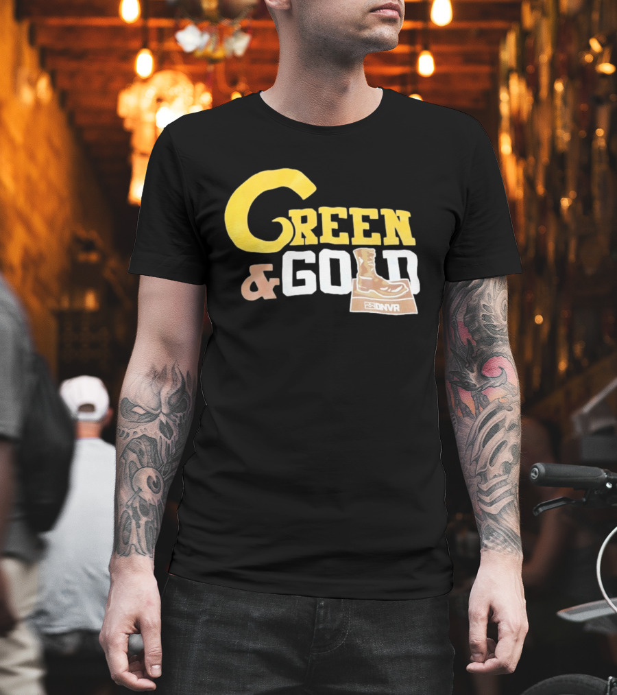Green Gold Denver Boot Distressed DNVR T-Shirt