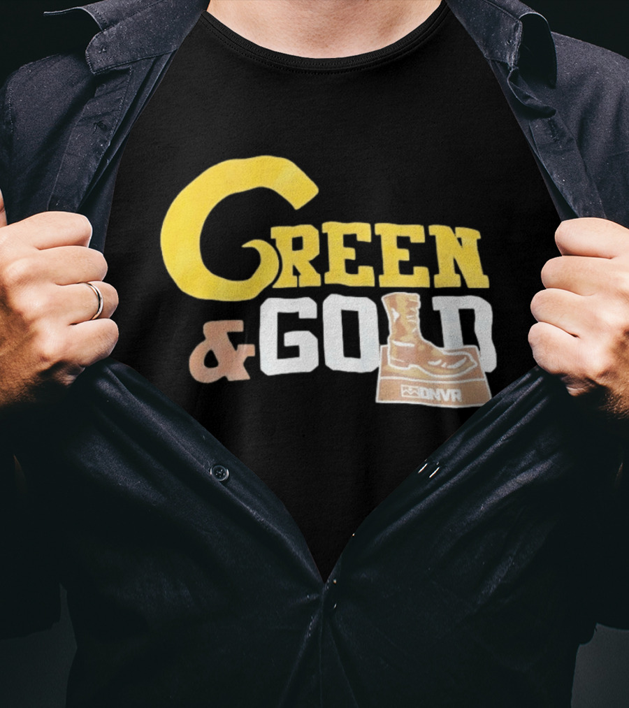 Green Gold Denver Boot Distressed DNVR T-Shirt