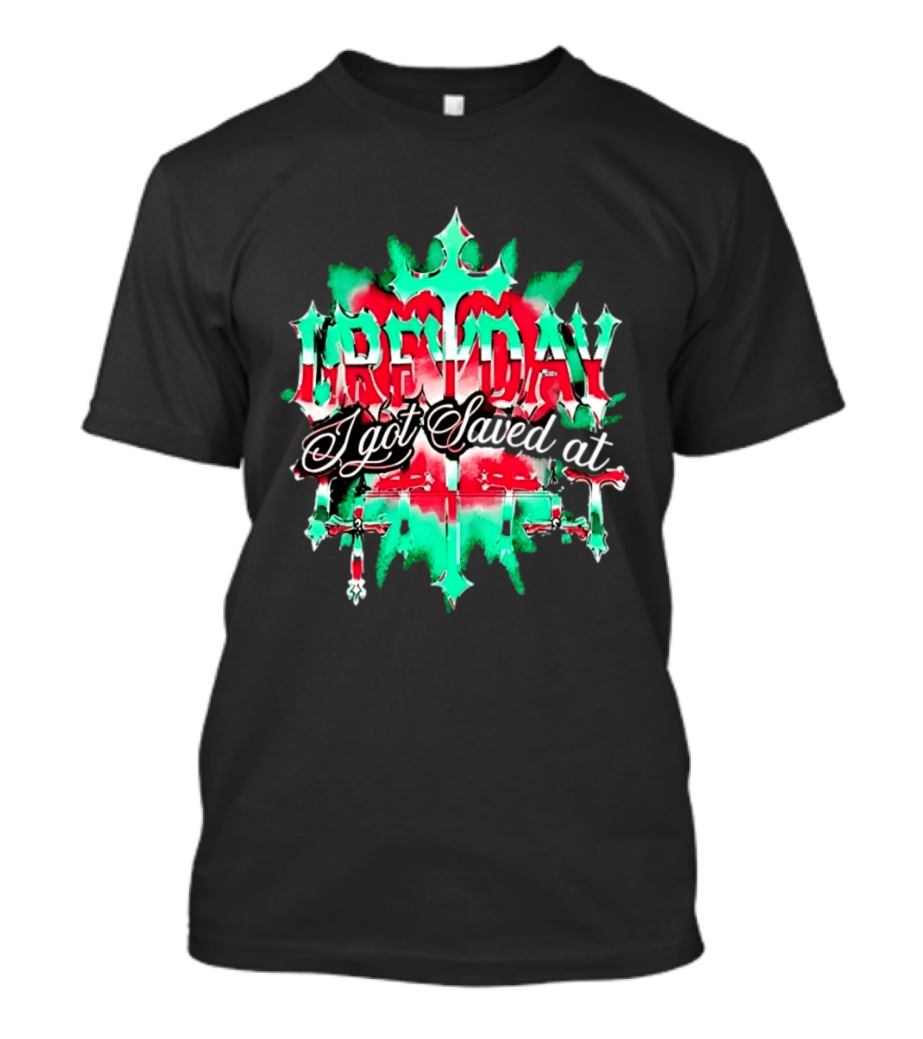 Greyday I Got Saved G59 Suicideboys Tour Cross T-Shirt