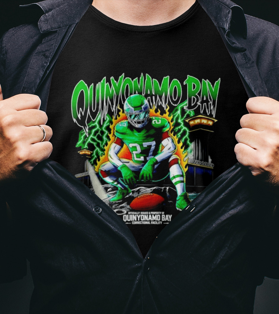 Quinyon Mitchell Quinyonamo Bay Philadelphia Eagles 27 Football T-Shirt