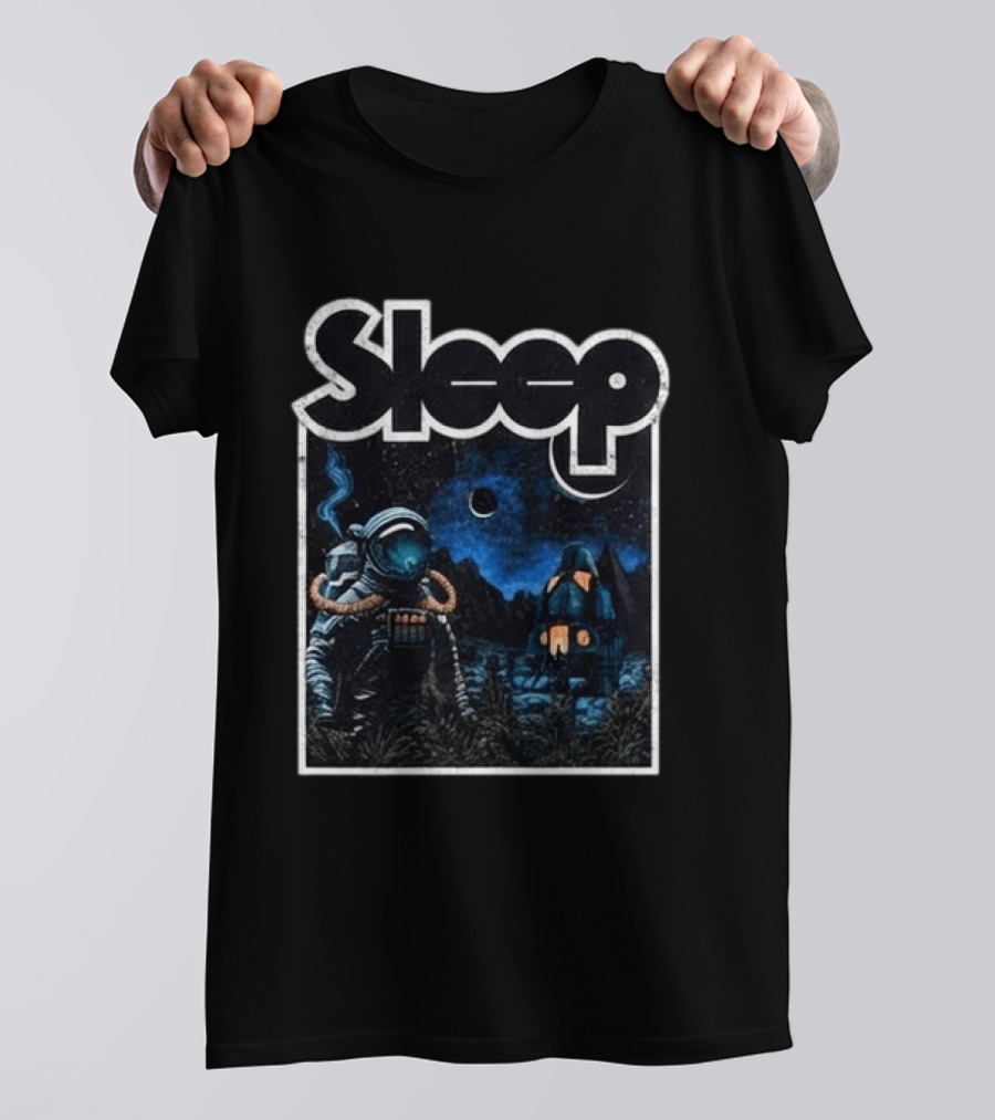 Sleep Hemispheres 2026 North America Tour Astronaut Night Scene T-Shirt