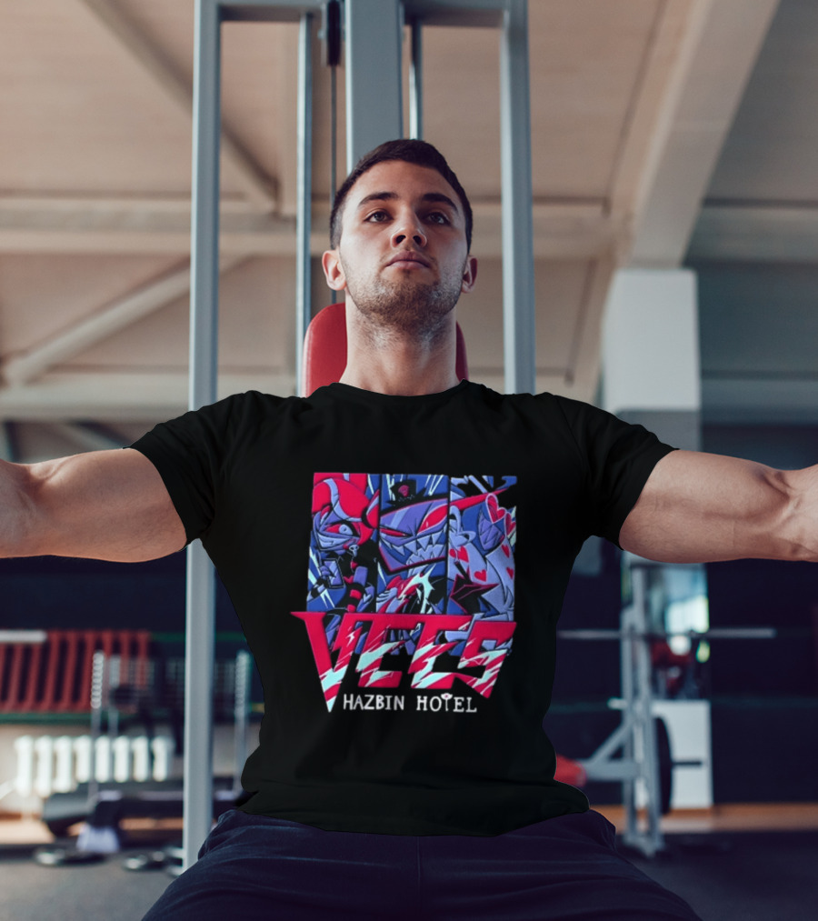 Vees Hazbin Hotel Cartoon Demon Characters T-Shirt
