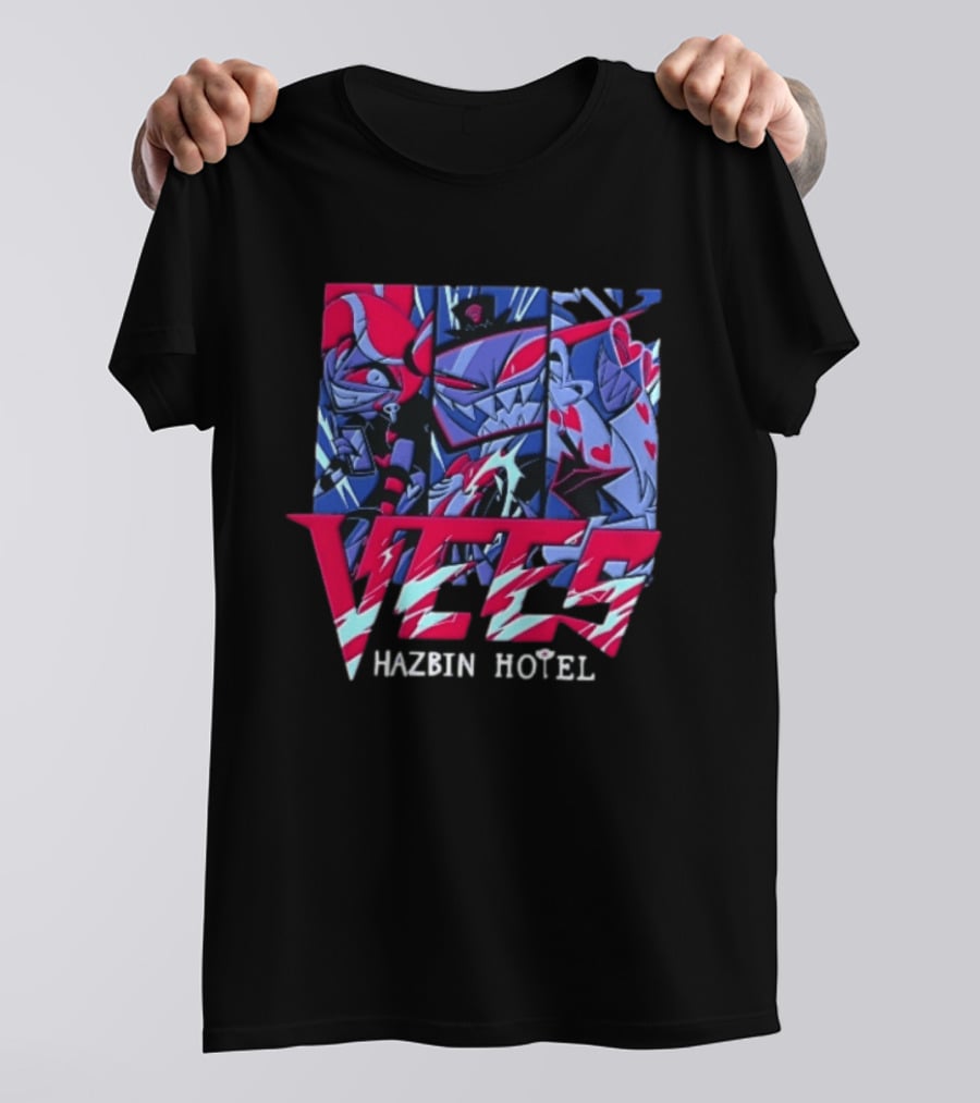 Vees Hazbin Hotel Cartoon Demon Characters T-Shirt