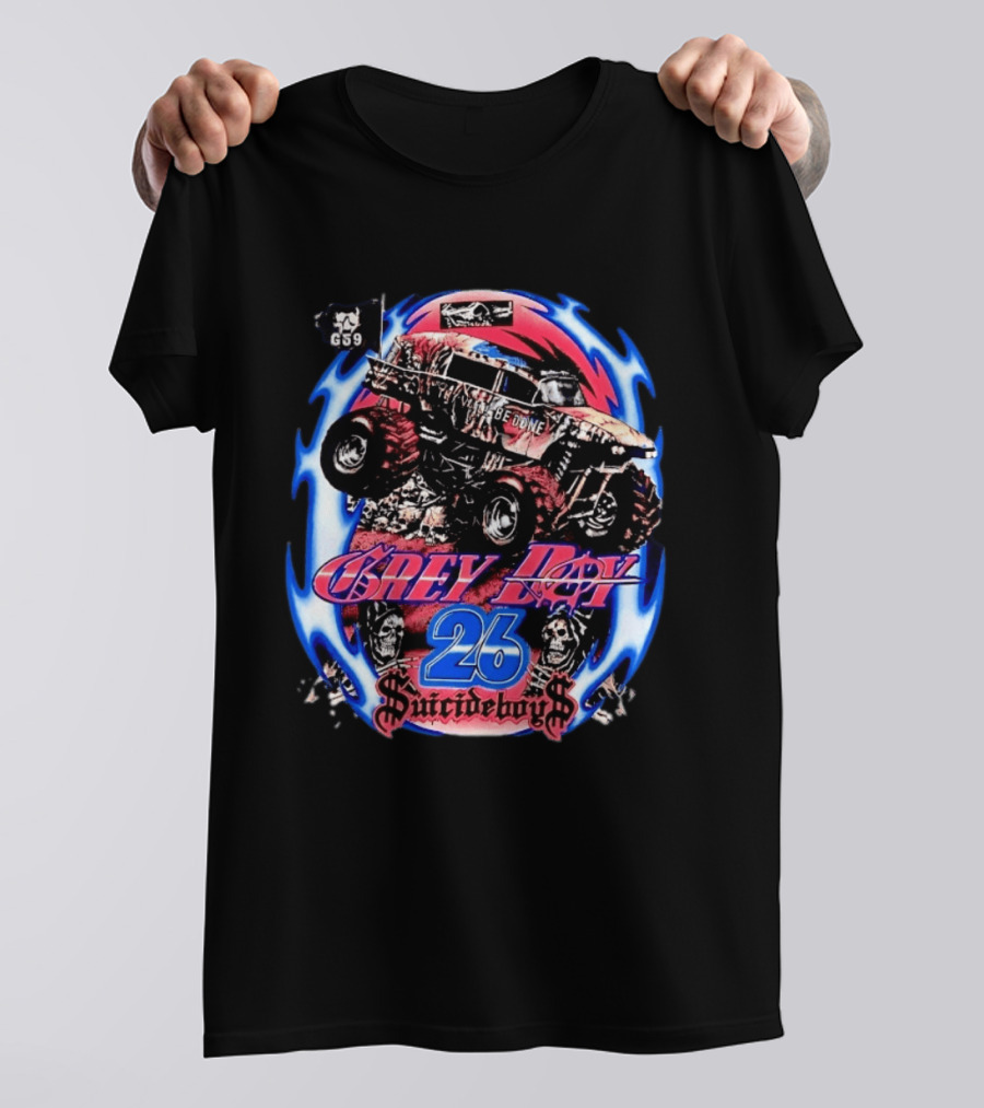 Suicideboys Grey Day 26 Monster Truck Thy Will Be Done G59 T-Shirt