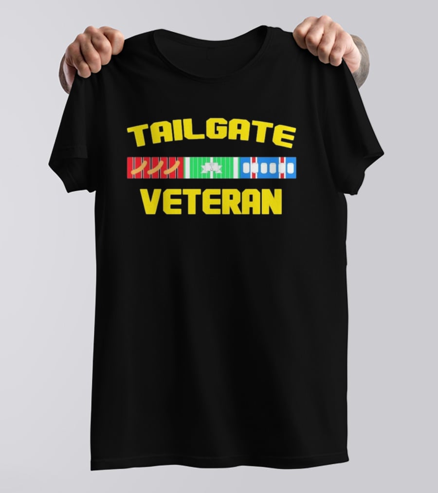 Tailgate Veteran Grilling Football Fanatic T-Shirt