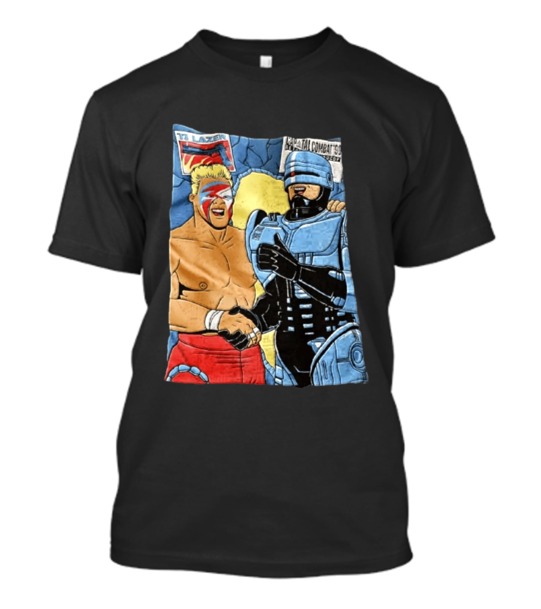 Ultimate Warrior TJ Lazer Robocop Capital Combat 90 T-Shirt
