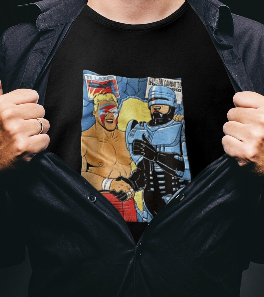 Ultimate Warrior TJ Lazer Robocop Capital Combat 90 T-Shirt