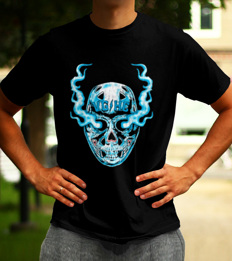 Violent Gentlemen Hockey Club VGHC Skull Mask Smoky Blue T-Shirt