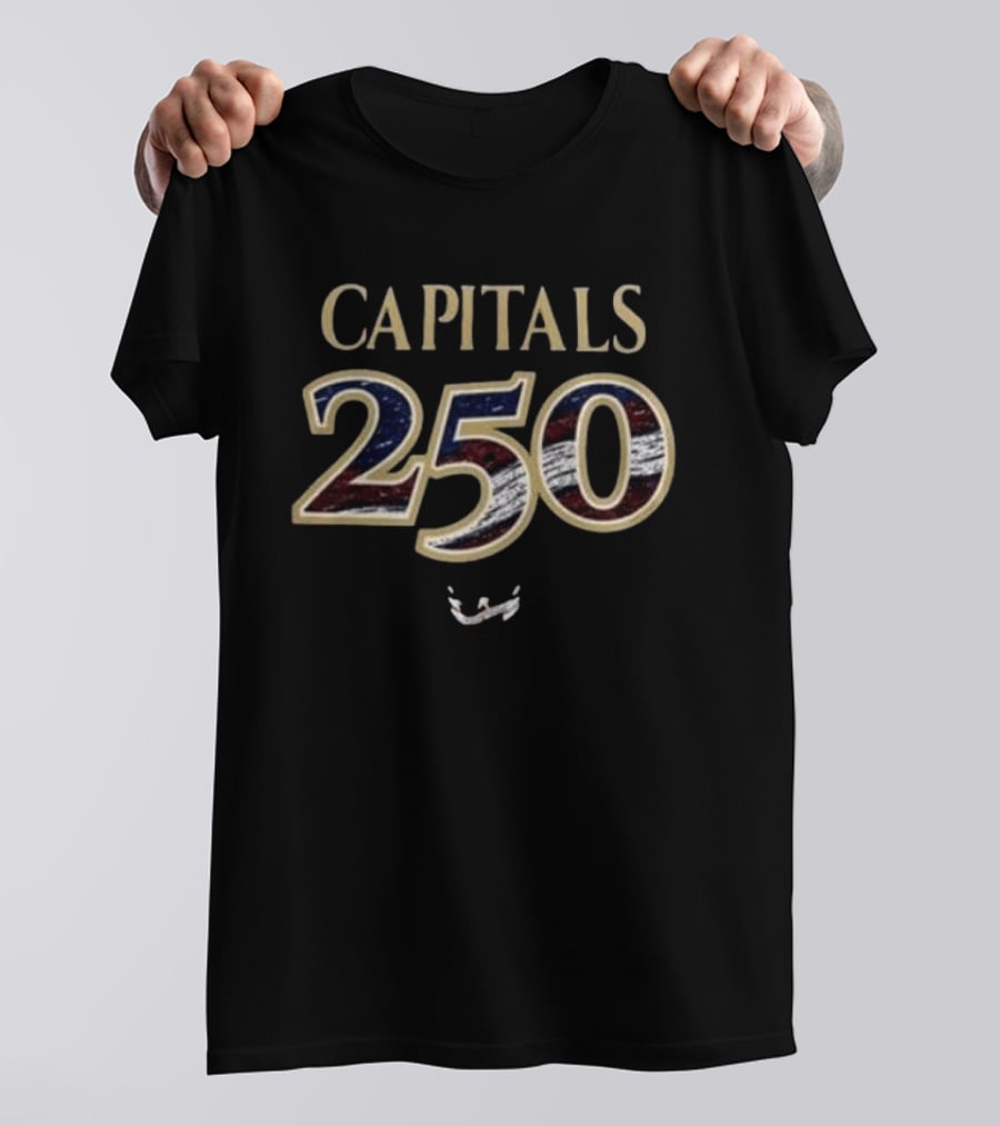 Washington Capitals Celebrate America250 With Stars And Stripes T-Shirt