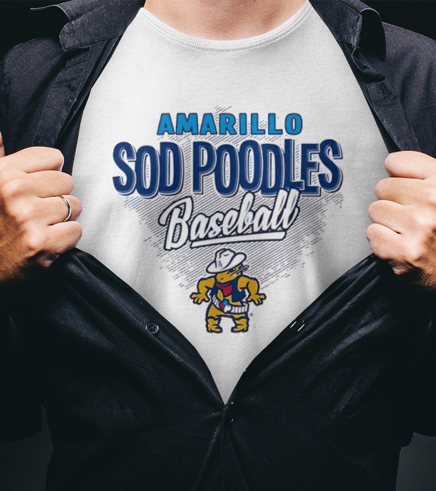 Amarillo Sod Poodles Baseball Team Logo MiLB T-Shirt
