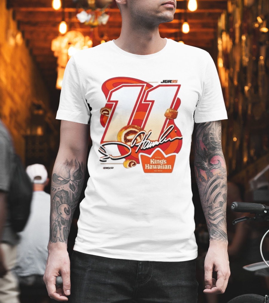 Denny Hamlin 11 JGR Nascar King's Hawaiian Cinnamon Bites T-Shirt
