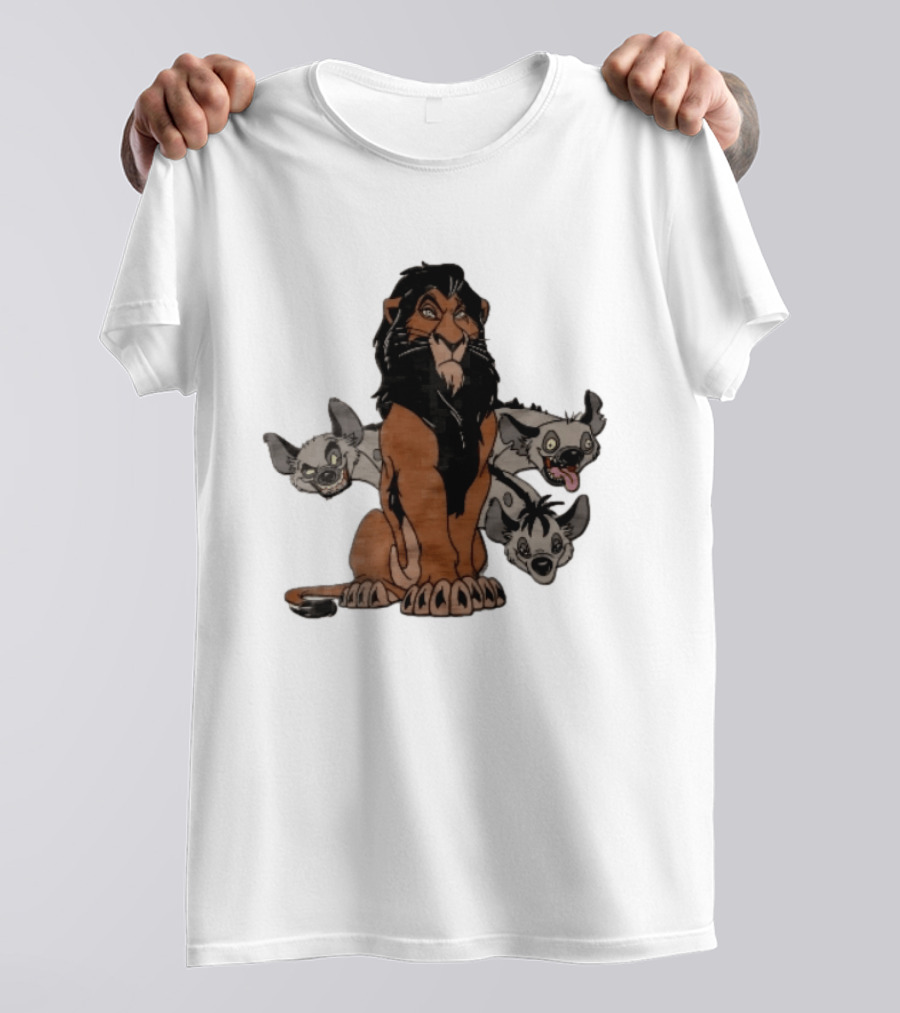 Disney The Lion King Scar And Hyenas Cartoon Characters T-Shirt