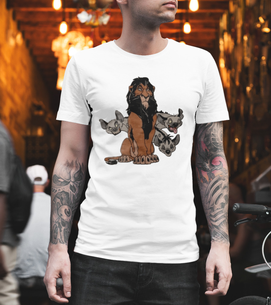 Disney The Lion King Scar And Hyenas Cartoon Characters T-Shirt