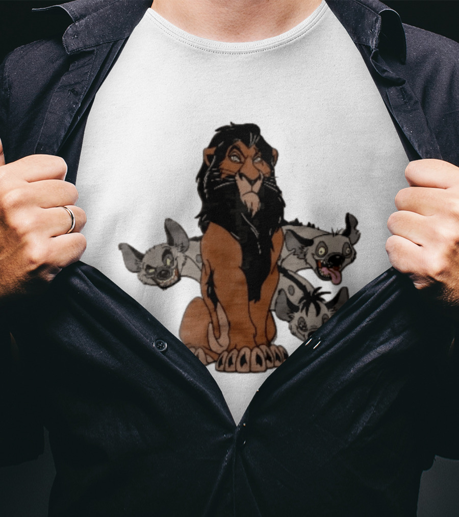 Disney The Lion King Scar And Hyenas Cartoon Characters T-Shirt