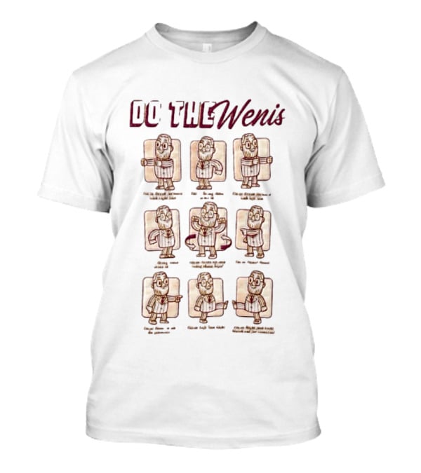 Do The Wenis Dance Steps Chart With Funny Moves Illustrations T-Shirt