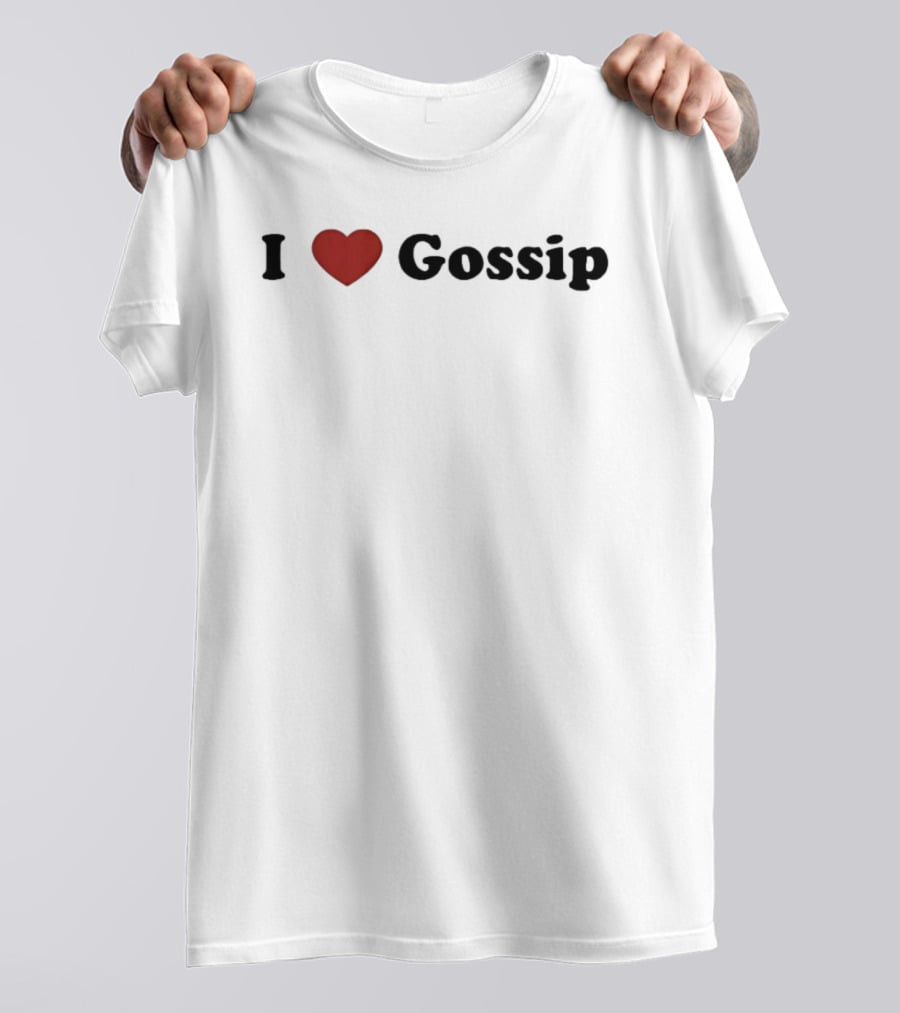 I Love Gossip Heart Pop Culture Trendy T-Shirt
