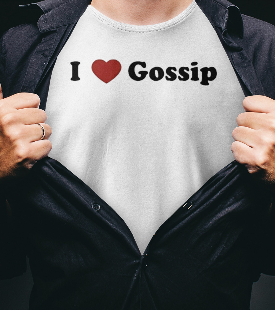 I Love Gossip Heart Pop Culture Trendy T-Shirt