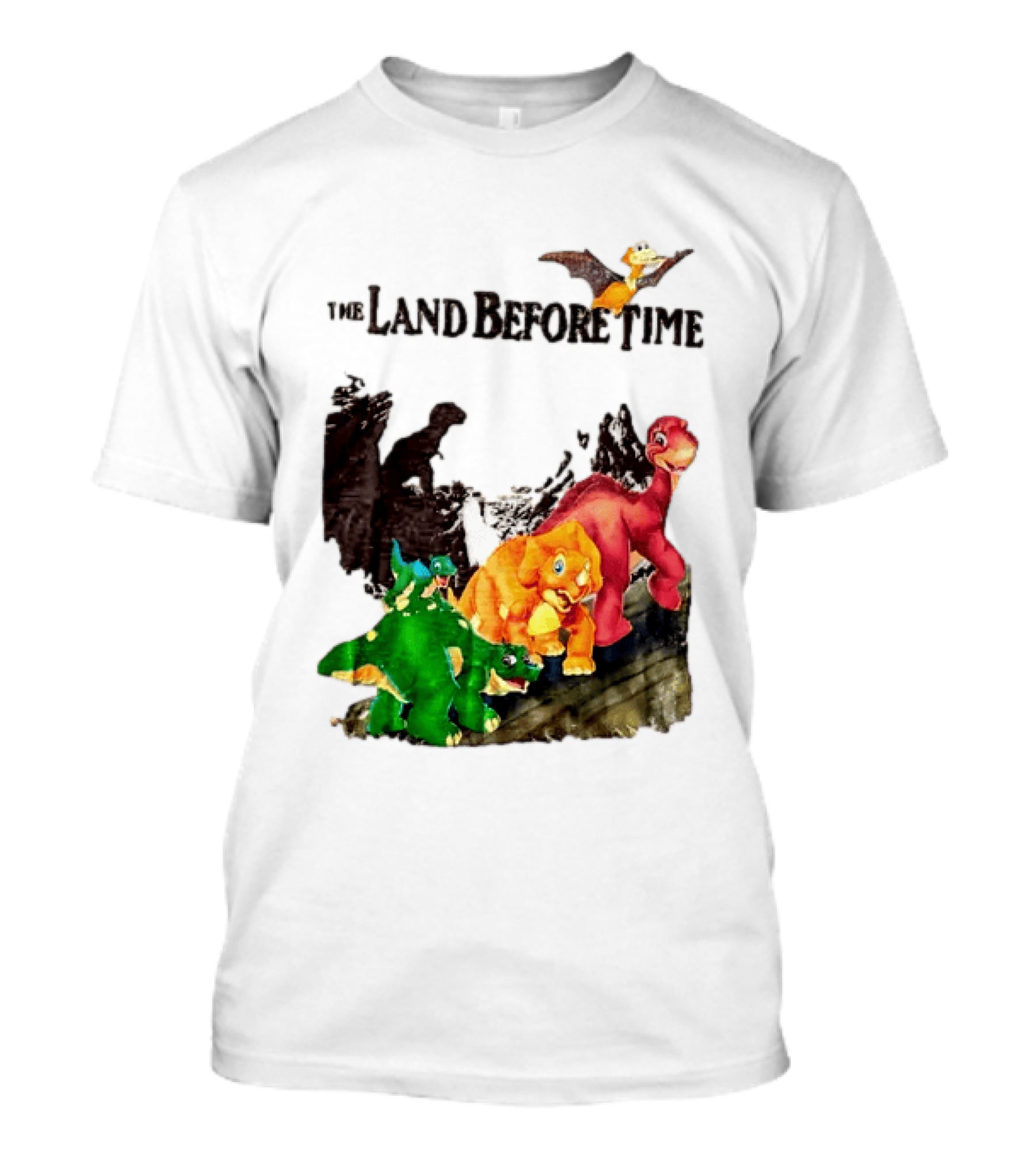The Land Before Time Littlefoot Petrie Cera Spike Dinosaur Movie Youth T-Shirt