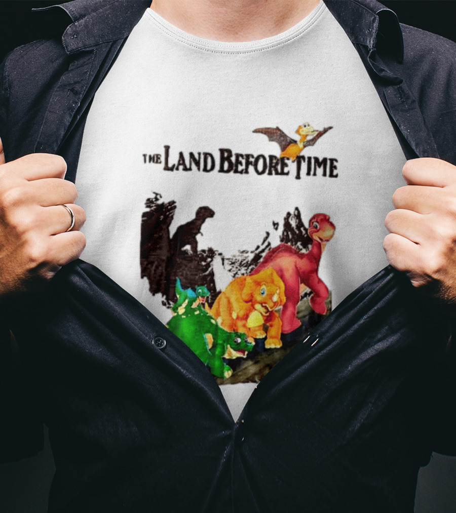 The Land Before Time Littlefoot Petrie Cera Spike Dinosaur Movie Youth T-Shirt