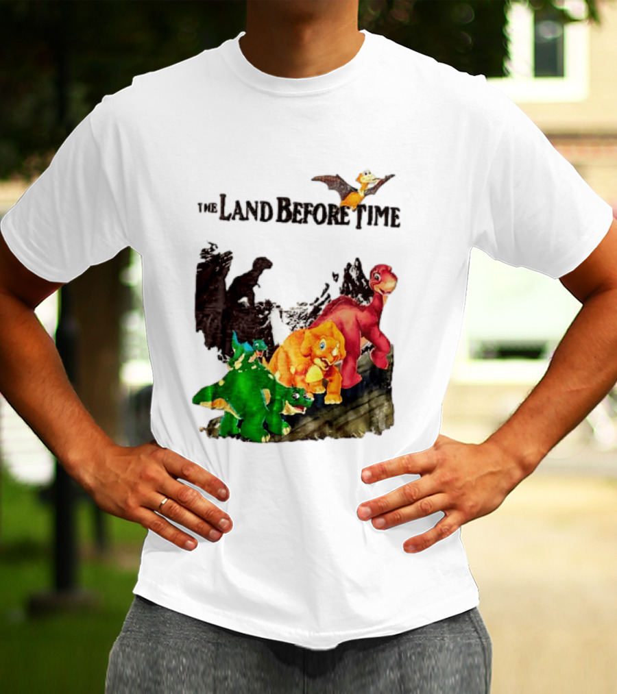 The Land Before Time Littlefoot Petrie Cera Spike Dinosaur Movie Youth T-Shirt