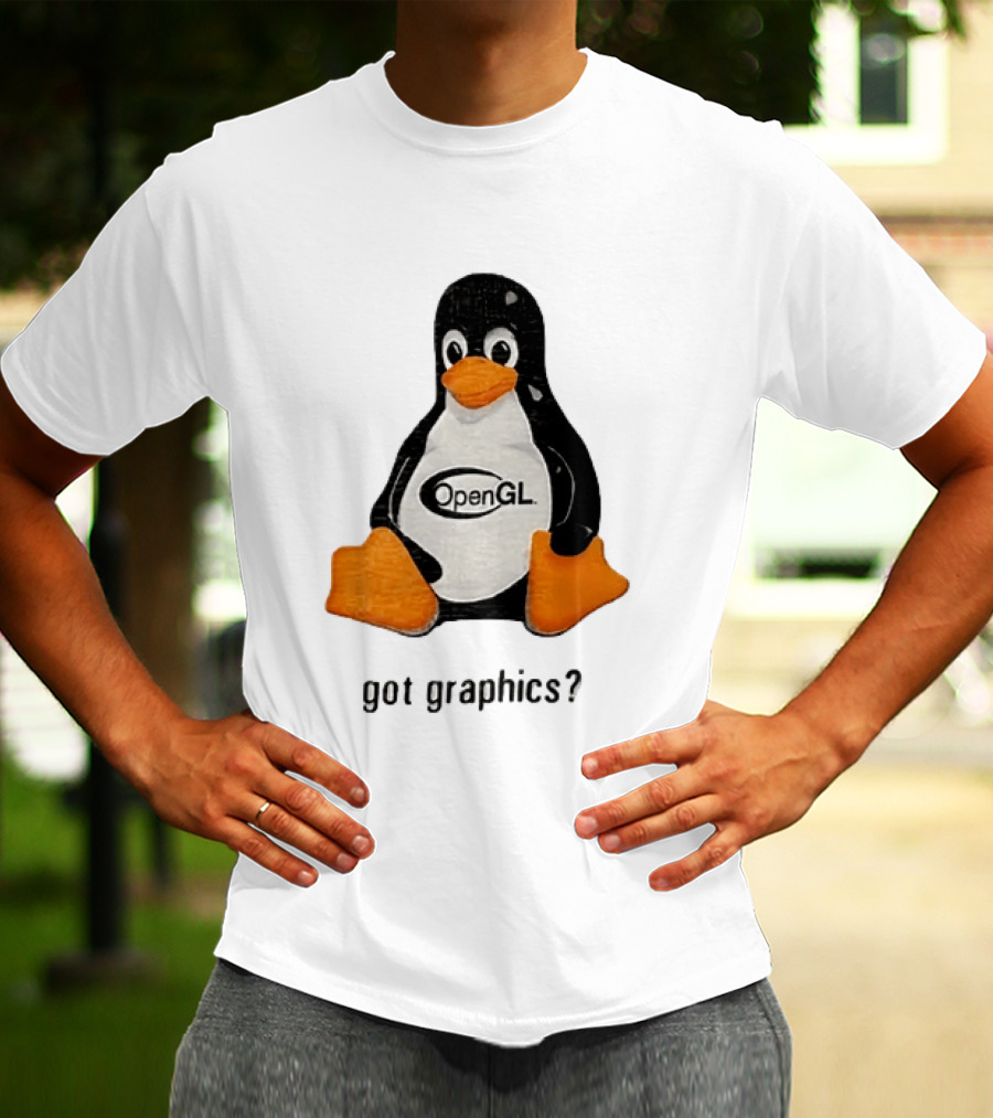 Tux Linux Penguin OpenGL Got Graphics? T-Shirt