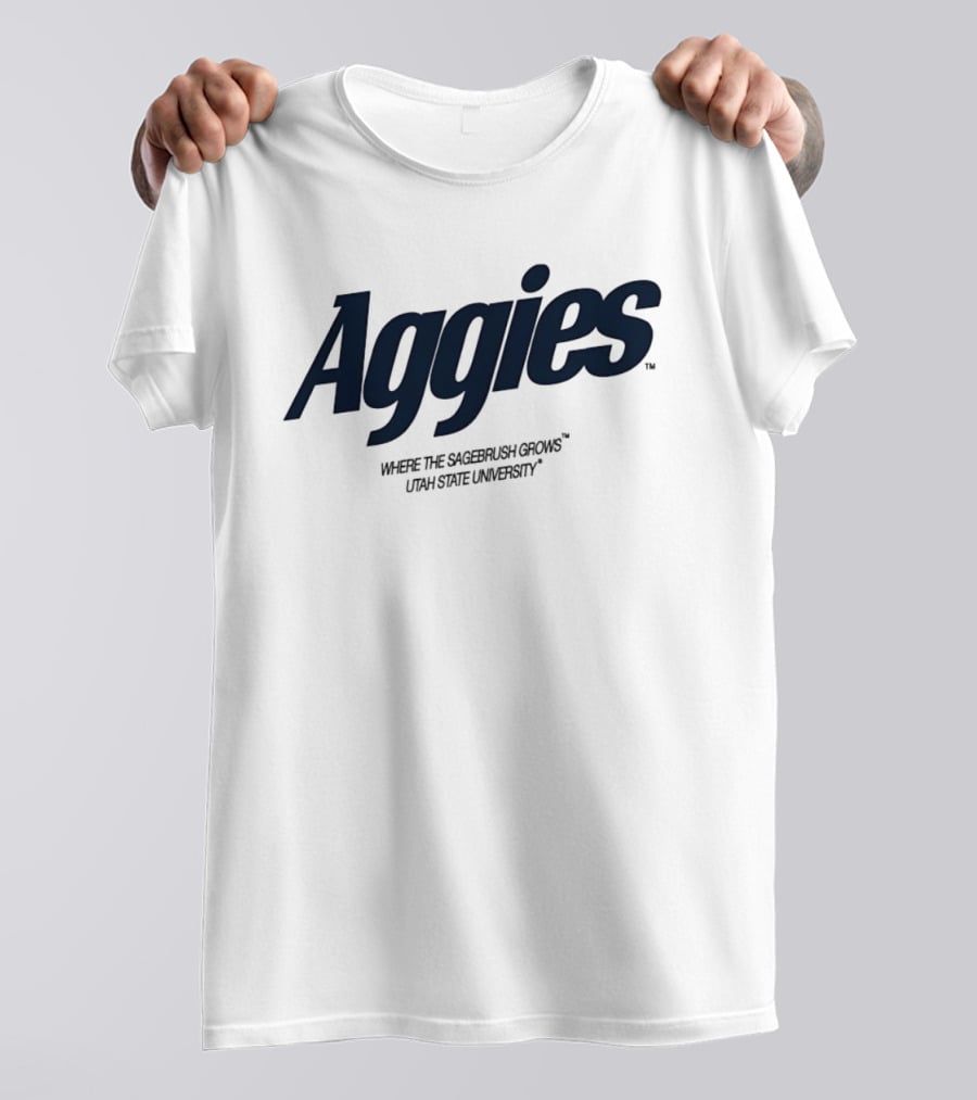 Aggies Where The Sagebrush Grows Utah State University T-Shirt