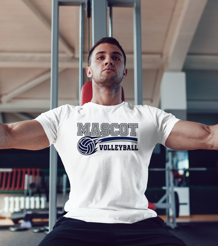 Mascot Volleyball Team Sports T-Shirt