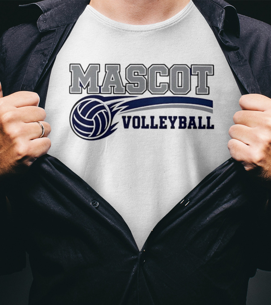 Mascot Volleyball Team Sports T-Shirt