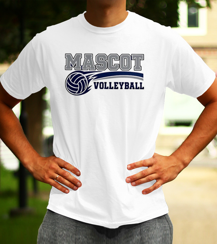 Mascot Volleyball Team Sports T-Shirt