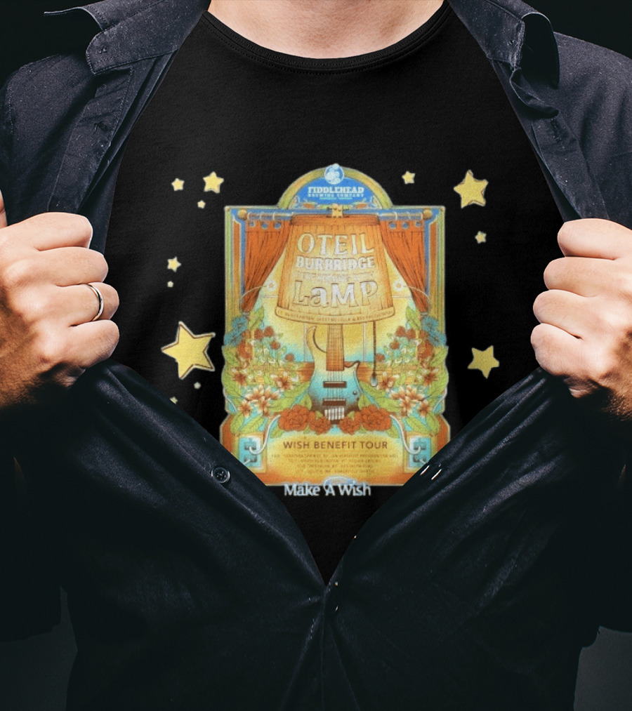 Oteil Burbridge LaMP Wish Benefit Tour Make A Wish Foundation Fiddlehead Brewing Company T-Shirt