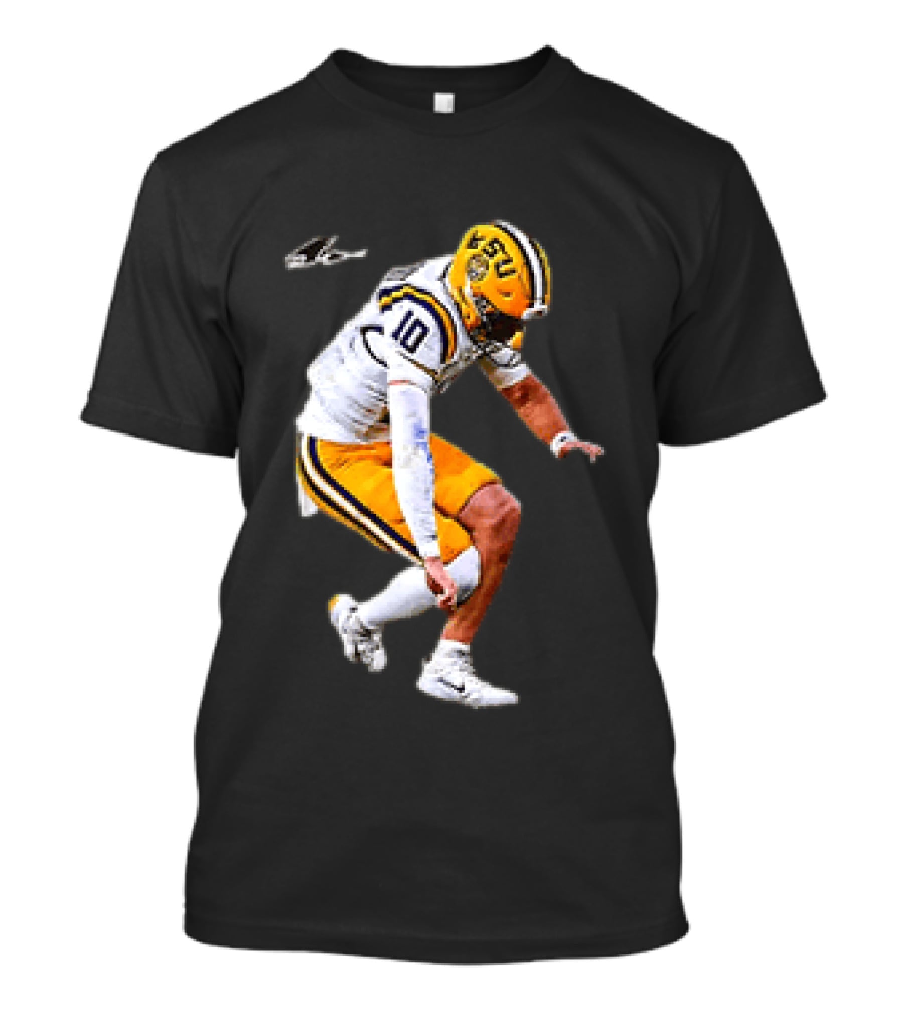 Garrett Nussmeier LSU Tigers Football Quarterback Action Play T-Shirt