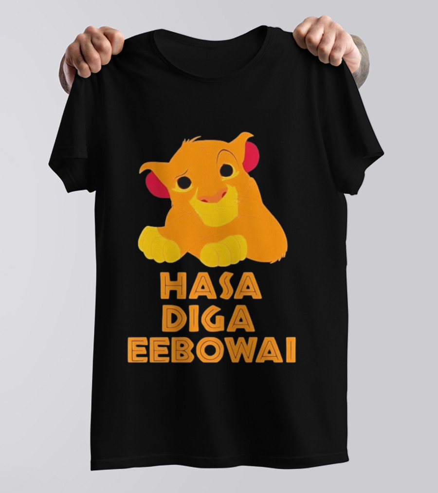 Simba Hasa Diga Eebowai Lion King Book Of Mormon T-Shirt